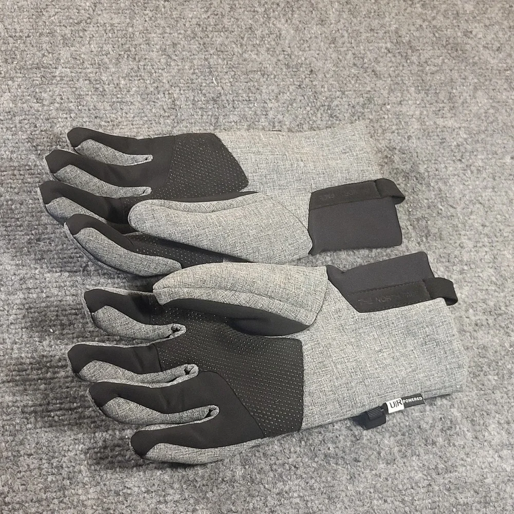 The North Face Men's Apex Etip Insulated Etip Gray Gloves Size Medium